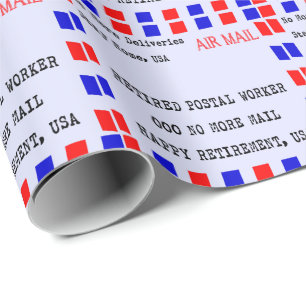 Gift Wrap van de Postarbeider in ruste Cadeaupapier