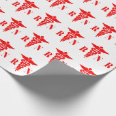 Gift Wrap van de Zuster Caduceus (Rood) Cadeaupapier (Hoek)
