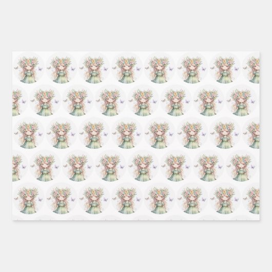 Gift Wrap van para en vlinder Inpakpapier Vel (Voorkant)