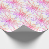 Gift Wrap - Veaderige bloesems in Pinks Cadeaupapier (Hoek)