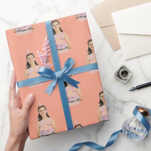 Gift wrap with personalized faces cadeaupapier (Geschenken)