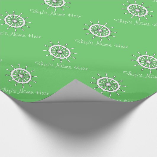 Gift Wrap - Witte Helm met de Naam van het Verzend Cadeaupapier (Hoek)