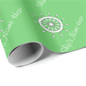 Gift Wrap - Witte Helm met de Naam van het Verzend Cadeaupapier (Rol Hoek)