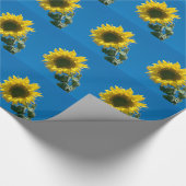 Gift Wrap - Zonnebloem Cadeaupapier (Hoek)