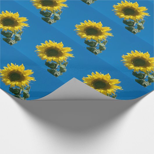 Gift Wrap - Zonnebloem Cadeaupapier (Hoek)