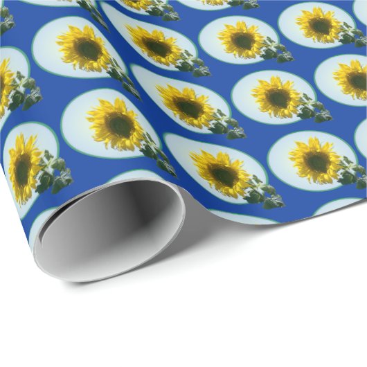 Gift Wrap - Zonnebloemplicht Cadeaupapier (Rol Hoek)