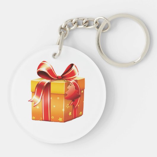 Gift Wrapped Cadeau Sleutelhanger (Achterkant)