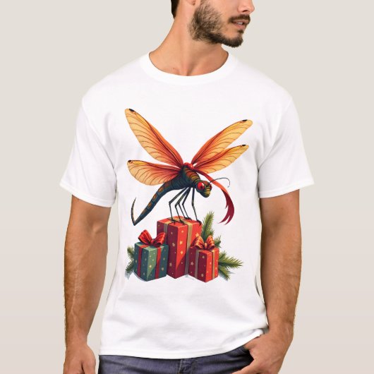 Gift-Wrapped Dragonfly T-shirt (Voorkant)