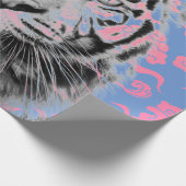 GIFT WRAPPER MET PINK JAPANESE CLOUDS CADEAUPAPIER (Hoek)