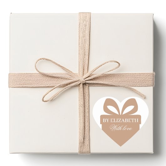 Gift Wrapping “Brand Name” | Cute  Hart Sticker