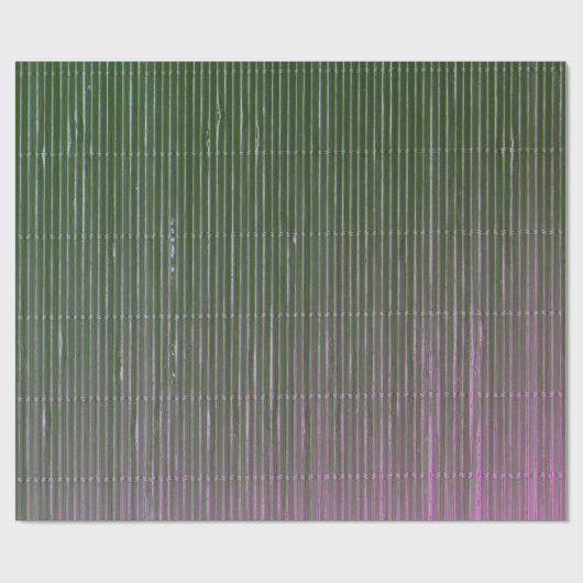 GIFT WRAPPING DARK GREEN MAGENTA FADED STRIPES CADEAUPAPIER (Vlak)