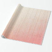 GIFT WRAPPING FADED RED STRIPES CADEAUPAPIER (Uitgerold)