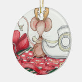 Gift Wrapping Mouse Ornament (Links)