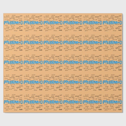 Gift Wrapping Paper Abbrevitions Orang Cadeaupapier (Vlak)