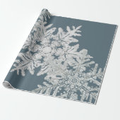 GIFT WRAPPING PAPER BENTLEY SNOWFLAKE CADEAUPAPIER (Uitgerold)