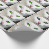 Gift Wrapping Paper "Green Eyes" Cadeaupapier (Hoek)