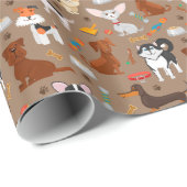 Gift Wrapping Paper (Liberty Dog Designer) - Gifte Cadeaupapier (Rol Hoek)