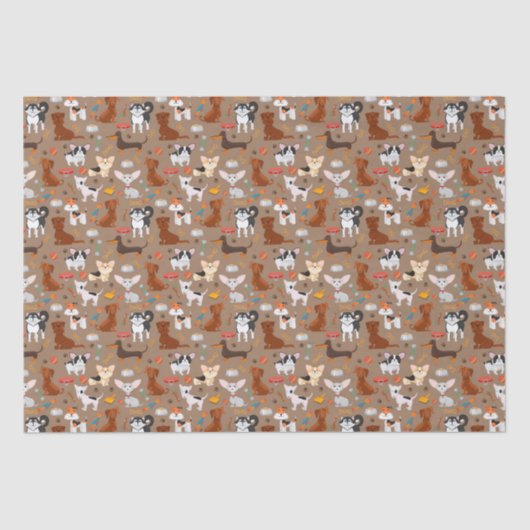 Gift Wrapping Paper (Liberty Dog Designer) - Gifte Tissuepapier (Voorkant)