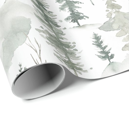 Gift Wrapping Paper Rustic Forest Mountain Cabin Cadeaupapier (Rol Hoek)