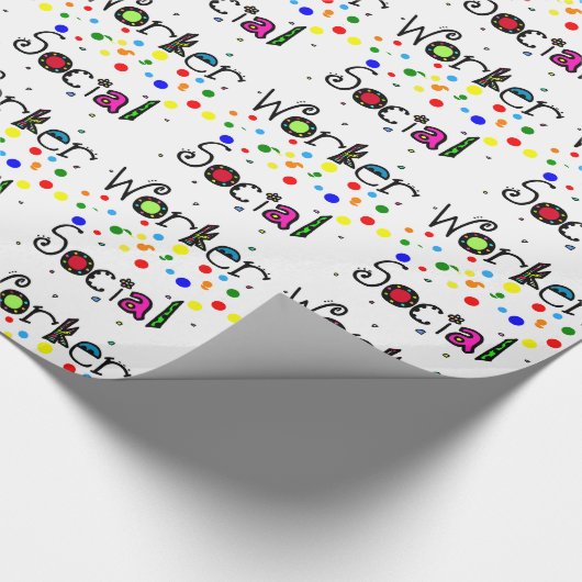 Gift Wrapping Paper voor maatschappelijk werkers Cadeaupapier (Hoek)