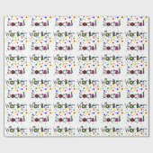 Gift Wrapping Paper voor maatschappelijk werkers Cadeaupapier (Vlak)