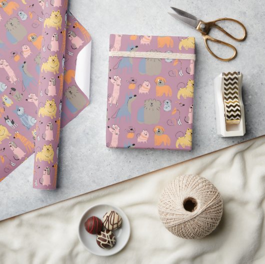 Gift Wrapping Papier met stijlvolle kleuren - Kute (Crafts)