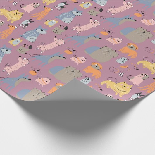 Gift Wrapping Papier met stijlvolle kleuren - Kute (Hoek)