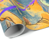 GIFT WRAPPING PAPIER TIGER EN JAPANESE STROOM (Rol Hoek)