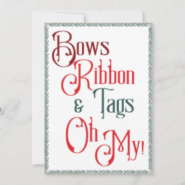 Gift Wrapping Party Bows, Ribbons, Labels, Oh mijn Kaart