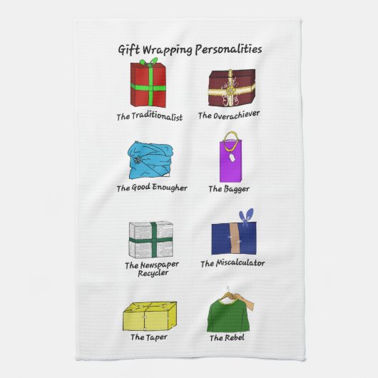 Gift Wrapping Personalities Theedoek (Verticaal)