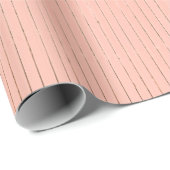 GIFT WRAPPING PINK EN GRAY STRIPES CADEAUPAPIER (Rol Hoek)