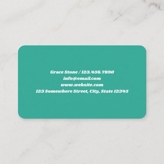 Gift Wrapping Visitekaartje (Achterkant)