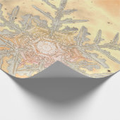 GIFT WRAPPING WILSON BENTLEY SNOWFLAKES SUNSET CADEAUPAPIER (Hoek)