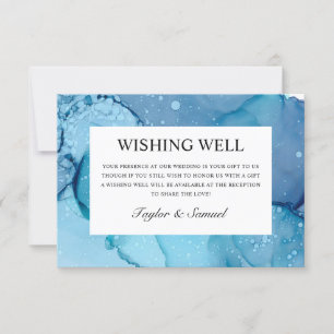 Giftcard voor Etheral Wave Wishing Well Wedding Ca RSVP Kaartje