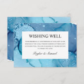 Giftcard voor Etheral Wave Wishing Well Wedding Ca RSVP Kaartje (Voorkant / Achterkant)