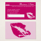 giftcard voor lippen visitekaartje (Voorkant /achterkant)