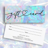 giftcertificaat met opal textuur