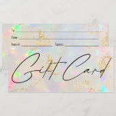giftcertificaat voor opaalsteen (Voorkant / Achterkant)