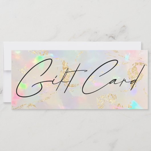 giftcertificaat voor opaalsteen (Voorkant)