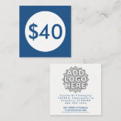 giftecertificaat blauwe plek kortingskaartje (Voorkant / Achterkant)