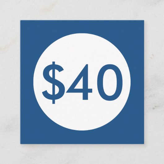 giftecertificaat blauwe plek kortingskaartje (Voorkant)