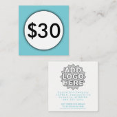 giftecertificaat blauwe plek kortingskaartje (Voorkant / Achterkant)