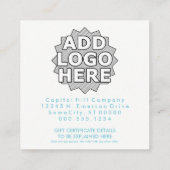 giftecertificaat blauwe plek kortingskaartje (Achterkant)