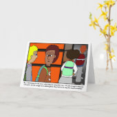 Gifted Cartoon Folded Wenskaart Kaart (Gele Bloem)