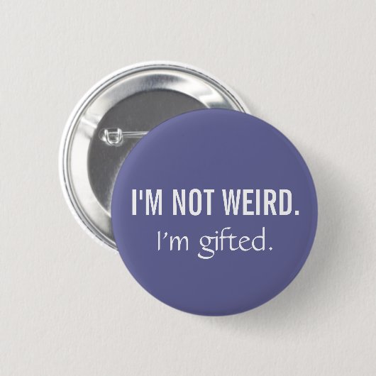 Gifted, geen vreemde Button (Voorkant /achterkant)