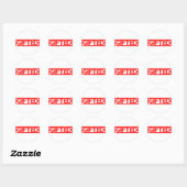 Gifted Stamp Ronde Sticker (Vel)