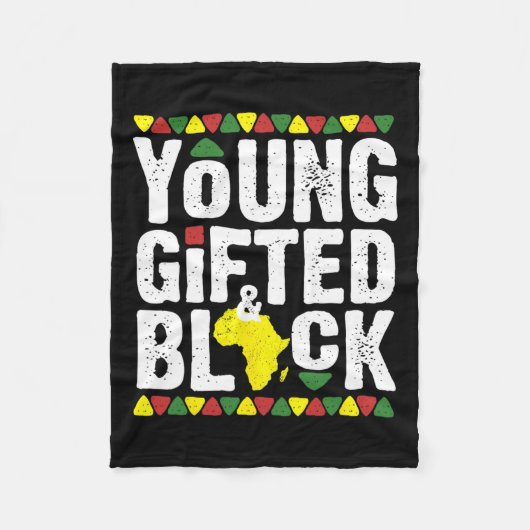 Gifted Young Black Dashiki African Pride History M Fleece Deken (Voorkant)