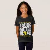 Gifted Young Black Dashiki African Pride History M T-shirt (Voorkant volledig)