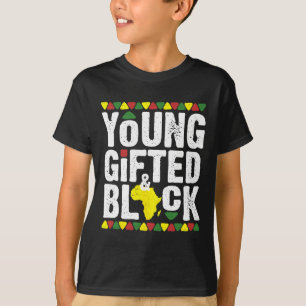 Gifted Young Black Dashiki African Pride History M T-shirt