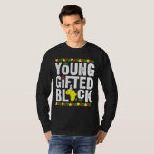 Gifted Young Black Dashiki African Pride History M T-shirt (Voorkant volledig)